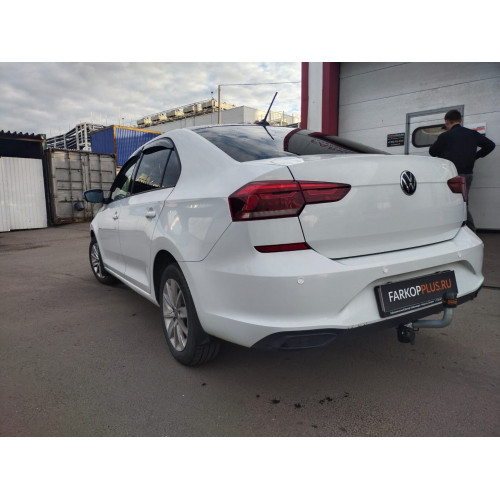 Фаркоп Motodor на Volkswagen Polo 2010- Арт. S101A (оцинкованный шар)