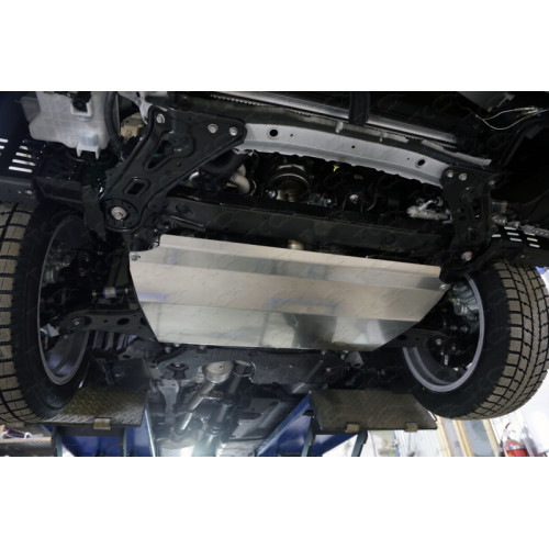 Защита Картера двигателя, КПП ТСС для Toyota Highlander 2013-2020 (U50), Алюминий 4 мм - Арт. ZKTCC00013